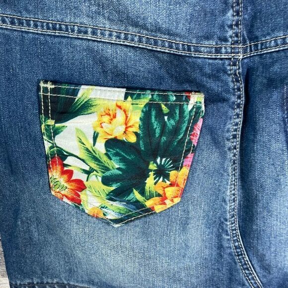 Desigual Asymmetrical Upcycled Denim Mini Skirt Size 38/US Sz 6 - Picture 9 of 9